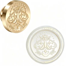 1pc Detachable Round Brass Wax Seal Stamp Head, No Handle, Suitable For Decoration, Greeting Cards, Envelopes, Wine Bottle Seals, Notebooks, Perfume Bottles - Single Piece - View 14