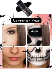 beauty glazed Halloween 2-Piece Lip Liner And Body Paint Stick Set, Waterproof And Smudge-Proof, Long-Lasting Makeup Effect, Makeup Gift Box For Creating Exquisite Facial And Lip Looks - B218#119+B132#101 - View 2