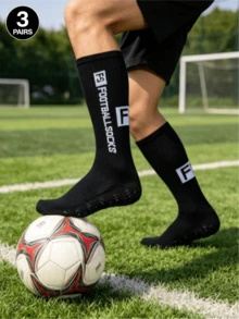 1/2/3/4 Pairs FS Pattern Football Socks, Shock-Absorbing Comfortable Wear-Resistant Sports Socks, Suitable For Outdoor Fitness Basketball Socks - Multicolor - View 7