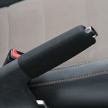 2pcs Black Silicone Car Gear Shift Lever Cover + Hand Brake Silicone Cover, Suitable For [Car Model Name], Protects Gear Shift Lever And Hand Brake, No Installation Required, Car Interior Upgrade, Fashionable Design Car Accessories, Car Decoration, Car Interior Accessories - A - View 6
