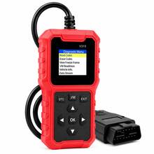 V315 Obd2 Scanner Code Reader Live Data Fault Eraser I/M Readiness Test Automotive Diagnostic Tool - Red Case Black Sticker - View 9