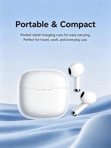 True Wireless Bluetooth Earbuds - Compatible With Apple And Android Devices, Built-In Microphone, Sweat-Resistant, Up To 24 Hours Playtime - White - View 3