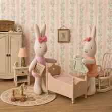 Nordic Style Handmade Cute Rabbit Plush Doll, Children's Companion Puppet, Role-Play Hand Puppet, Plush Doll, Handmade Fabric Rabbit Doll, Small Decorative Doll, Easter Rabbit, Halloween Gift, Birthday Gift - Multicolor - View 8