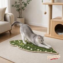 Home Sisal Leaf Cat Scratching Pad, Durable, Can Be Installed On Wall/Sofa/Headboard/Table Leg, No Shedding, Washable, Suitable For Kittens And Adult Cats. Used For Scratching, Resting, Playing; Dorm/Apartment/Rental Home Decor, Portable Holiday Gift - one-size - View 4