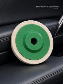 4pcs 4-Inch Thick Pure Wool Polishing Pads, 100mm Wear-Resistant Wool Polishing Disc, Stable Installation, Suitable For Angle Grinder, Used For Car Headlights, Paint, Marble, Glass, Ceramic, Metal, Wood Floor Polishing, Rust Removal And Cleaning - A - View 7