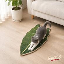 Home Sisal Leaf Cat Scratching Pad, Durable, Can Be Installed On Wall/Sofa/Headboard/Table Leg, No Shedding, Washable, Suitable For Kittens And Adult Cats. Used For Scratching, Resting, Playing; Dorm/Apartment/Rental Home Decor, Portable Holiday Gift - one-size - View 8