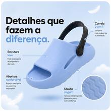 Boys' 2-In-1 Cloud Flip-Flops With Strap – Lightweight, Non-Slip And Comfortable - White - View 6