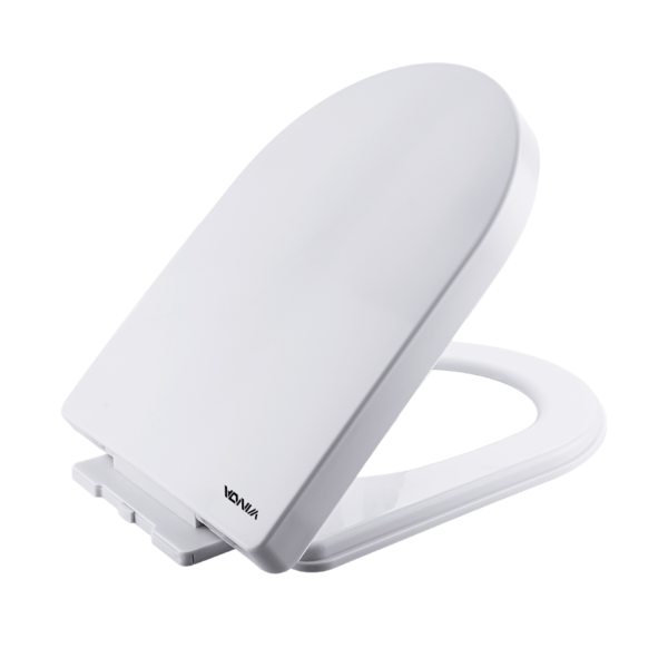 Assento Sanitário Branco PP Oval Universal Soft Close Tampa De Vaso Sanitário Resistente Com Fechamento Suave E Silencioso Winda