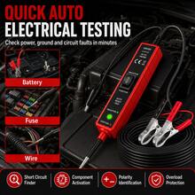 EM285 Circuit Probe Tester 6-24V Penguji Kelistrikan Otomotif Detektor Polaritas Tegangan Detektor Korsleting Alat Diagnostik Perbaikan Mobil - Satu-Ukuran - View 5