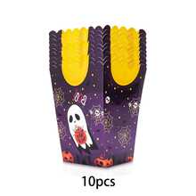 10/20/50Pcs Halloween Party Popcorn Boxes, Ghost Pumpkin Skull Bat Pattern Snack Containers, Disposable Candy Treat Boxes For Halloween Celebration, Trick Or Treat, Movie Night Party Decorations And Event Supplies - View 17