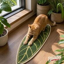 Home Sisal Leaf Cat Scratching Pad, Durable, Can Be Installed On Wall/Sofa/Headboard/Table Leg, No Shedding, Washable, Suitable For Kittens And Adult Cats. Used For Scratching, Resting, Playing; Dorm/Apartment/Rental Home Decor, Portable Holiday Gift - one-size - View 6