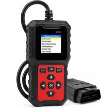 V315 Obd2 Scanner Code Reader Live Data Fault Eraser I/M Readiness Test Automotive Diagnostic Tool - Black Case With Red Sticker - View 7