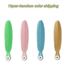 Realistic Feather Design Folding Fan, Macaron Color Portable Handheld Folding Fan, Multiple Colors Available, Summer Refreshing Cooling Fan - Feather Fan - View 13