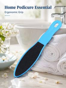 Foot File Pedicure Tool, Manual Heel Rasp, Foot Care Callus Remover, Ergonomic Handle, Black Matte Foot Brush, Heel Care Tool, Suitable For Home SPA Bathroom, Portable Travel Beauty Accessory, Self-Care Gift - Multicolor - View 2