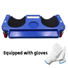Rolling Knee Crawling Mat With ABS High-Impact Frame, 5 Swivel Casters, And Strong Magnetic Tool Tray Holder - B - View 9