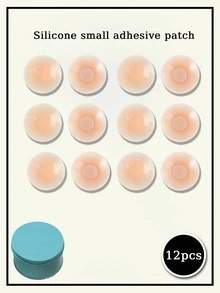 2/12pcs Invisible Silicone Adhesive Nipple Covers, Thin Adhesive Nipple Covers Suitable For Various Occasions, Summer Essential - Multi-color - View 9
