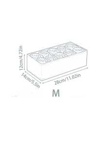 12/6/1pc Set, Minimalist Foldable Fabric Storage Box, Wardrobe Drawer Divider Organizer, Suitable For Underwear, Bras, Bedroom And Home Items Storage, Can Store Various Women's Clothing (Such As White T-Shirts, Black Pants, Winter Apparel, Dresses, Elegant Outfits, White Shirts, Long Sleeve Shirts, White Jumpsuits, Spring Skirts And Summer Tops) - White - View 16