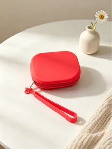 1pc Silicone Candy Color Digital Storage Pouch, Suitable For Storing Cables, Earphones, Chargers, USB Drives, Keys, Cards, Jewelry, Coins And More - Multicolor - View 13