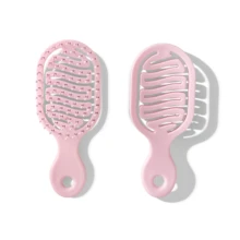 1pc Portable Oval Pocket Hair Comb, Wet & Dry Use, Compact Lightweight Massage Comb, Women's Mini Hair Brush, Hair Styling Tool, Suitable For Home, Dorm, Travel, Outdoor Activities, Office, School And More - A - View 6