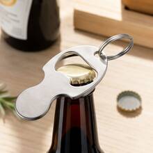 1PC Metal Shopping Cart Token Keychain, Multifunctional Bottle Opener, Portable Key Pendant, Daily Gift - Multicolor - View 6