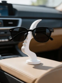 1pc/2pcs Abstract Face Shaped Glasses Holder, Minimalist Glasses Stand Desktop Decor, Creative Glasses Display Rack, Glasses Storage Organizer, Modern Desktop Ornament, Suitable For Bedroom, Office, Etc., Unique Gift For Glasses Wearers - Multicolor - View 9
