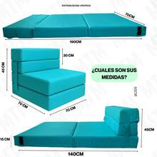 Futons - Cadet Blue - View 2