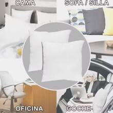 Relleno de Cojín, Almohada Fibra Hueca para Sofá y Cama, Cojines Hipoalergénica y Transpirable . Envío desde España - Blanco - Ver 3