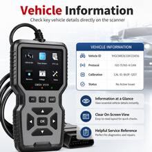 V519 OBD2 Scanner Engine Fault Code Reader Battery Voltage Tester Car Diagnostic Tool - Grey - View 7