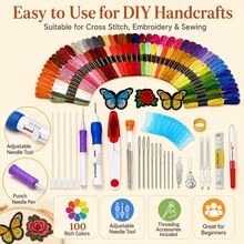 十字繡戳刺針刺繡套裝 手工刺繡工藝工具 DIY 手作縫紉刺繡工具 - AC-151 - 查看 4