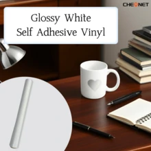 Mesin Pemotong Vinyl Perekat Permanen, Lembaran Gulungan Perekat, Warna Solid, Film Es Matte, Stiker Huruf Tekstur Katun untuk Stiker Dekoratif, Decal, Scrapbooking, Pelabelan, Mudah Ditempel, Tersedia Berbagai Warna - Catatan tempel - View 4