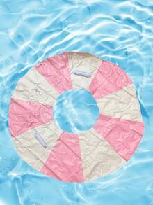 2pcs Blue Handle Transparent Thick Inflatable Swim Rings, White And Blue Buoyancy Pool Floats, Cute Photo Props For Adult Women, Summer Beach Pool Outdoor Essential Accessories, Swim Rings, Beach Essentials, Swim Rings - Multicolor - View 7