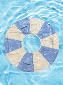 2pcs Blue Handle Transparent Thick Inflatable Swim Rings, White And Blue Buoyancy Pool Floats, Cute Photo Props For Adult Women, Summer Beach Pool Outdoor Essential Accessories, Swim Rings, Beach Essentials, Swim Rings - Multicolor - View 8