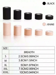 1 Roll Of Freely Cutable Breast Tape (Includes 10 Nipple Covers), Highly Adhesive, Long-Lasting And Stable, Perfect For Deep V-Neck Wear Without A Bra - Multicolor - View 8