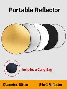 2-In-1 & 5-In-1 Foldable Photography Reflector, Portable Round Gold Silver White Black Soft Light Reflector, Suitable For Portrait, Product, Studio And Outdoor Photography, Multiple Sizes Available - one-size - View 16