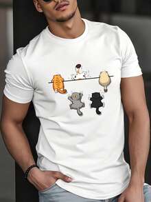Men T-Shirts - White - View 6