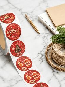 Christmas Roll Stickers, Can Decorate Laptop, Planner, Phone Case, Envelope, Gift Box, Gift Bag, Wall, Small Gift, Gift, Christmas, New Year Gift, Outdoor Decoration, Kitchen - View 6