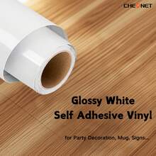 Mesin Pemotong Vinyl Perekat Permanen, Lembaran Gulungan Perekat, Warna Solid, Film Es Matte, Stiker Huruf Tekstur Katun untuk Stiker Dekoratif, Decal, Scrapbooking, Pelabelan, Mudah Ditempel, Tersedia Berbagai Warna - Catatan tempel - View 5