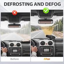 Reletech OmLife 12V-24V Car Defrost Heater, Dual Heating & Cooling Fan, Portable Handheld Car Window Defroster, Suitable For Cars, Trucks And SUVs - Black - View 6