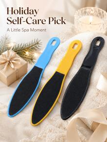 Foot File Pedicure Tool, Manual Heel Rasp, Foot Care Callus Remover, Ergonomic Handle, Black Matte Foot Brush, Heel Care Tool, Suitable For Home SPA Bathroom, Portable Travel Beauty Accessory, Self-Care Gift - Multicolor - View 10