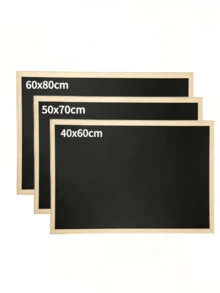1pc Wooden‑Framed Message Board, Dual‑Use For Tabletop Display And Wall Mounting, Erasable Wall‑Mount Chalkboard, Multi‑Functional Memo Board, Suitable For Home, Office, Study And Classroom - one-size - View 7