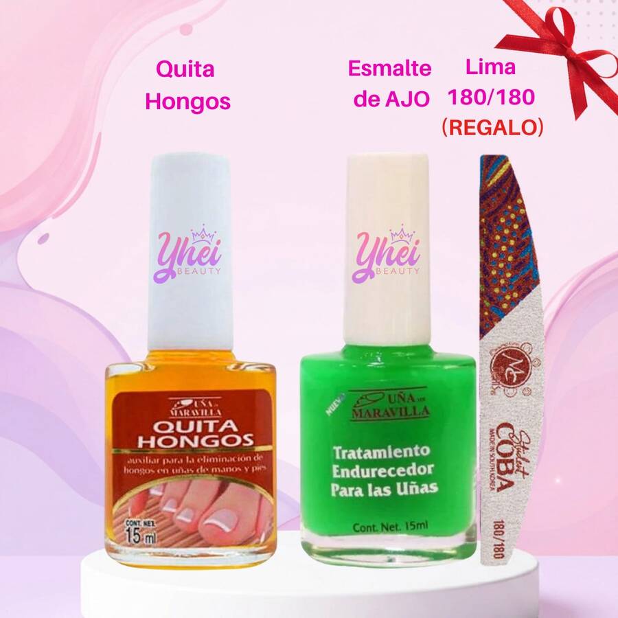 Fungus Remover + Nail Treatment + 1 Free File, Choose From 3 Pieces.