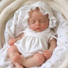 13 Inch Reborn Baby Doll For Girls, Full Body Silicone, Open Mouth Design, Children's Sleep Companion Doll, Anatomically Accurate, Perfect Birthday And Holiday Gift - Reborn - View 6