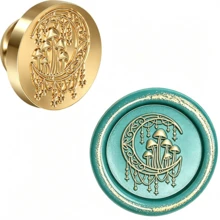 Compass Wax Seal Stamp, Nautical Theme; 25mm Brass Head With White Bubble Handle Wax Seal Stamp, Suitable For Wedding Invitations, Birthday Cards, Envelopes, Gift Packaging - Set - View 15