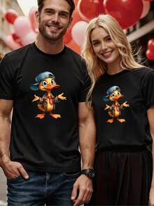 Men T-Shirts - 黑色 - 查看 2