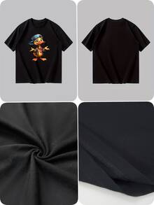 Men T-Shirts - 黑色 - 查看 4
