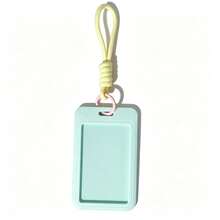Bus Card Campus Card ID Badge Access Card Meal Card ID Card Lanyard Wrist Strap Anti-Loss Macaron INS Card Holder Keychain Document Protector Lanyard Dopamine Transparent Fashion Card Holder Back To School Essential - Rectangle - View 6