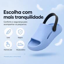 Boys' 2-In-1 Cloud Flip-Flops With Strap – Lightweight, Non-Slip And Comfortable - White - View 4