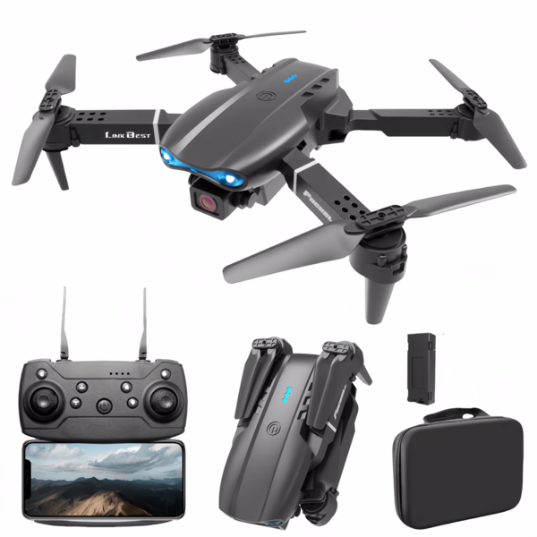 Avión RC de espuma K500 con función de acrobacias de 360° y vuelo estacionario | Sistema de mantenimiento de altitud | Dron con luces LED para principiantes | Avión RC recargable por USB, regalo perfecto de cumpleaños/Navidad para niños
