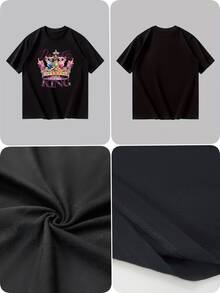 Men T-Shirts - 黑色 - 查看 4