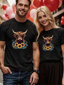 Men T-Shirts - 黑色 - 查看 2